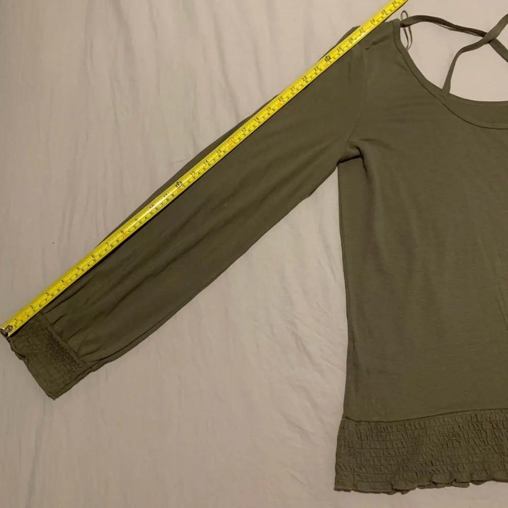 Michael Kors Olive Long Sleeve Top